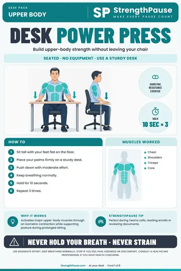 Desk Power Press card