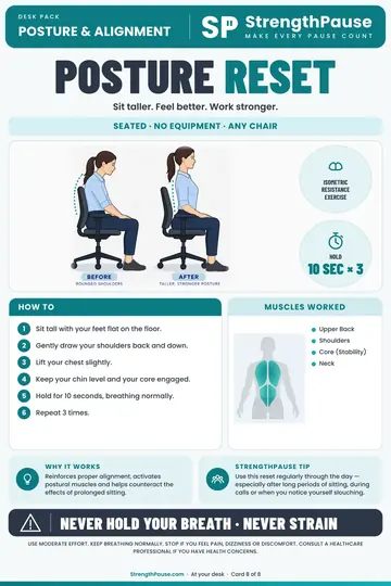 Posture Reset card