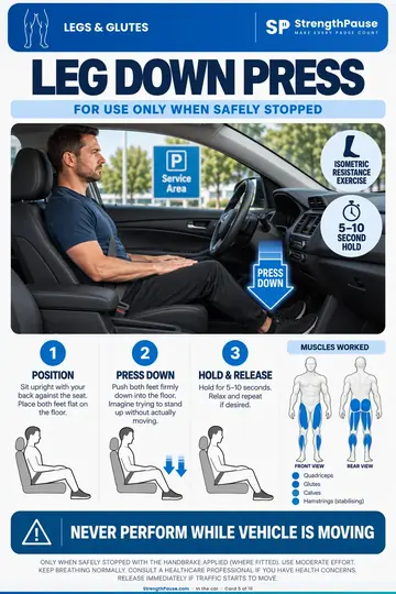 Leg Down Press card